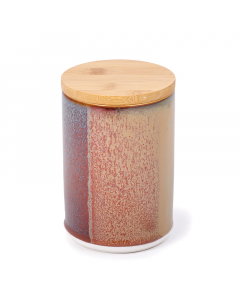 Storage jar 16 cm blue red