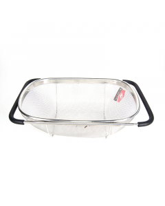 Steel filter with black handle