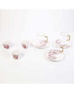 Set of 18  pieces colored cups 