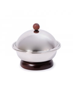 Steel date with wooden base, size 18