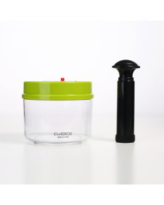 A transparent storage package 0.7 liters