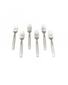 Silver   Stainless Steel forks set