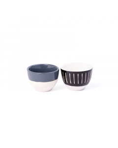 Porcelain coffee cups set, 12 colored pieces