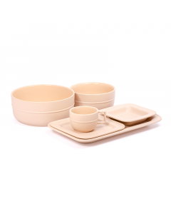 Pink dinner set 19 pieces