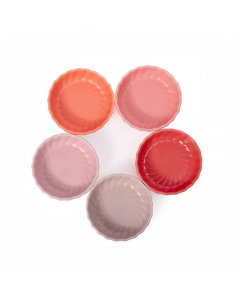Small colorful porcelain yogurt bowl