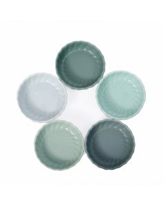 Small colorful porcelain yogurt bowl