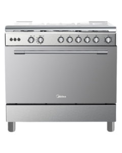 Midea gas oven, 5 burners, silver, 60 x 90 cm