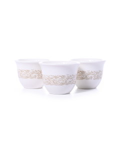 A set of coffee cups of 12 pieces