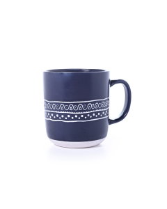 Navy porcelain cup