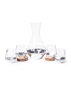 Jake set with 4 silver cups