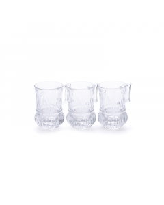 Set of 6 glass tea cups