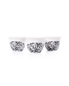 A set of coffee cups of 12 pieces