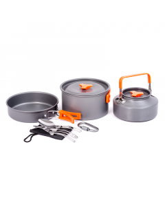 9-piece travel cookware set