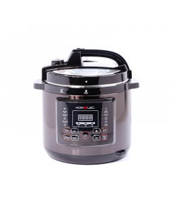 Home elec pressure cooker 6 liters 1000 watts black brown