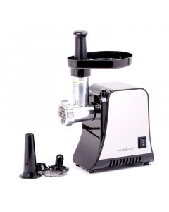Home elec meat grinder black silver 1000 watts