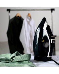 Home elec steam iron 2200 watt black