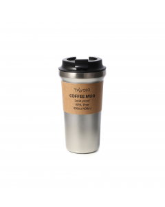 Silver stainless steel cup