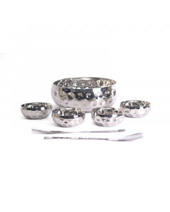 Salad bowl set with spoons 7 pieces