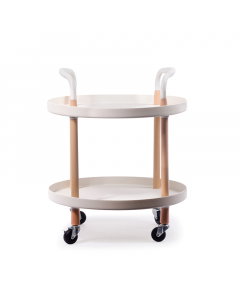 2-level circular serving table