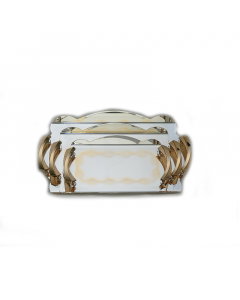 Silver   golden stainless steelset