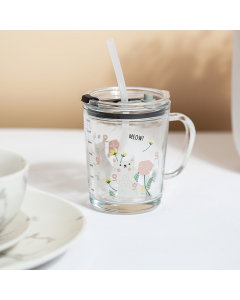 glass cup with cover