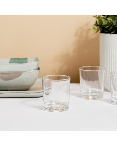 Glass cup set 3 pieces 205 ml