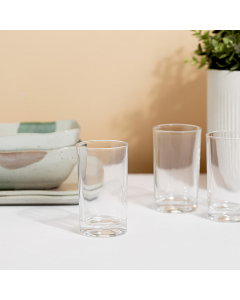 Glass cup set 3 pieces 210 ml