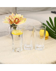 Glass cup set 3 pieces 275 ml