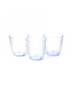 Set of 3 glass cups, 280 ml