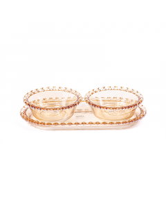 Sweet and nuts serving set 3 pieces