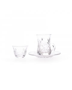 Crystal Bialat and Fanajil set, 18 pieces