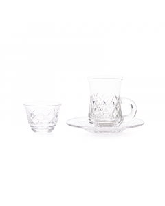 Crystal Bialat and Fanajil set, 18 pieces
