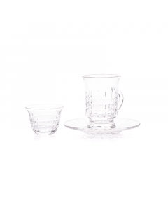 Crystal Bialat and Fanajil set, 18 pieces