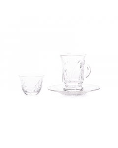 Crystal Bialat and Fanajil set, 18 pieces