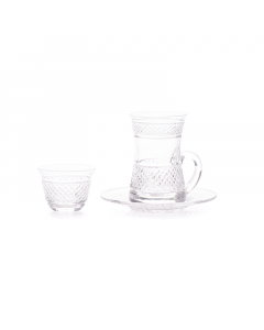 Crystal Bialat and Fanajil set, 18 pieces