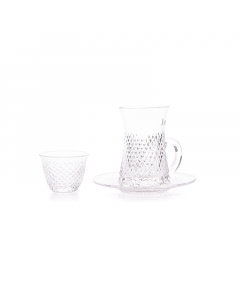 Crystal Bialat and Fanajil set, 18 pieces