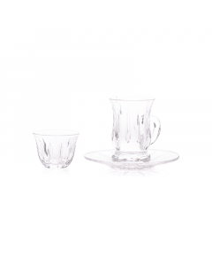 Crystal Bialat and Fanajil set, 18 pieces