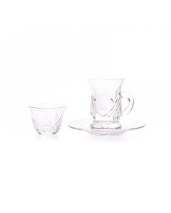 Crystal Bialat and Fanajil set, 18 pieces