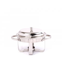 Oval steel buffet heater