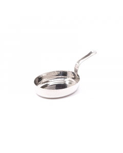 Steel frying pan with handle