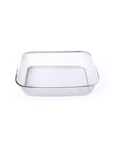 Medium rectangular steel strainer