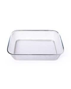 Large rectangular steel strainer