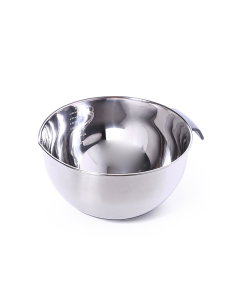 Large deep steel strainer