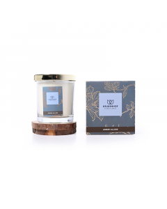 Amber scented candle