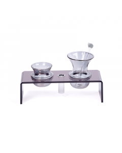 Black coffee and tea set