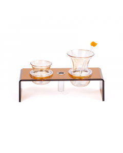 Brown coffee and tea set