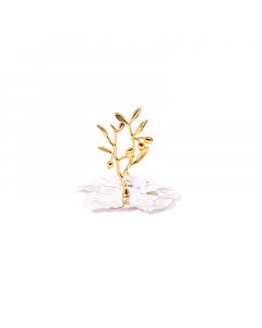 A sweet bag in the form of golden silver paper