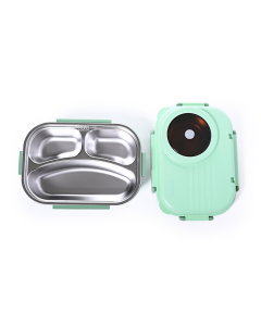 Green divided food container