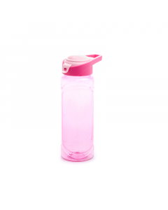 Large pink plastic water bottle