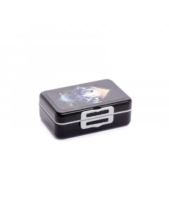 Black plastic lunch box